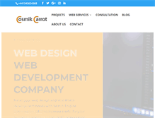 Tablet Screenshot of cosmikcarrot.com